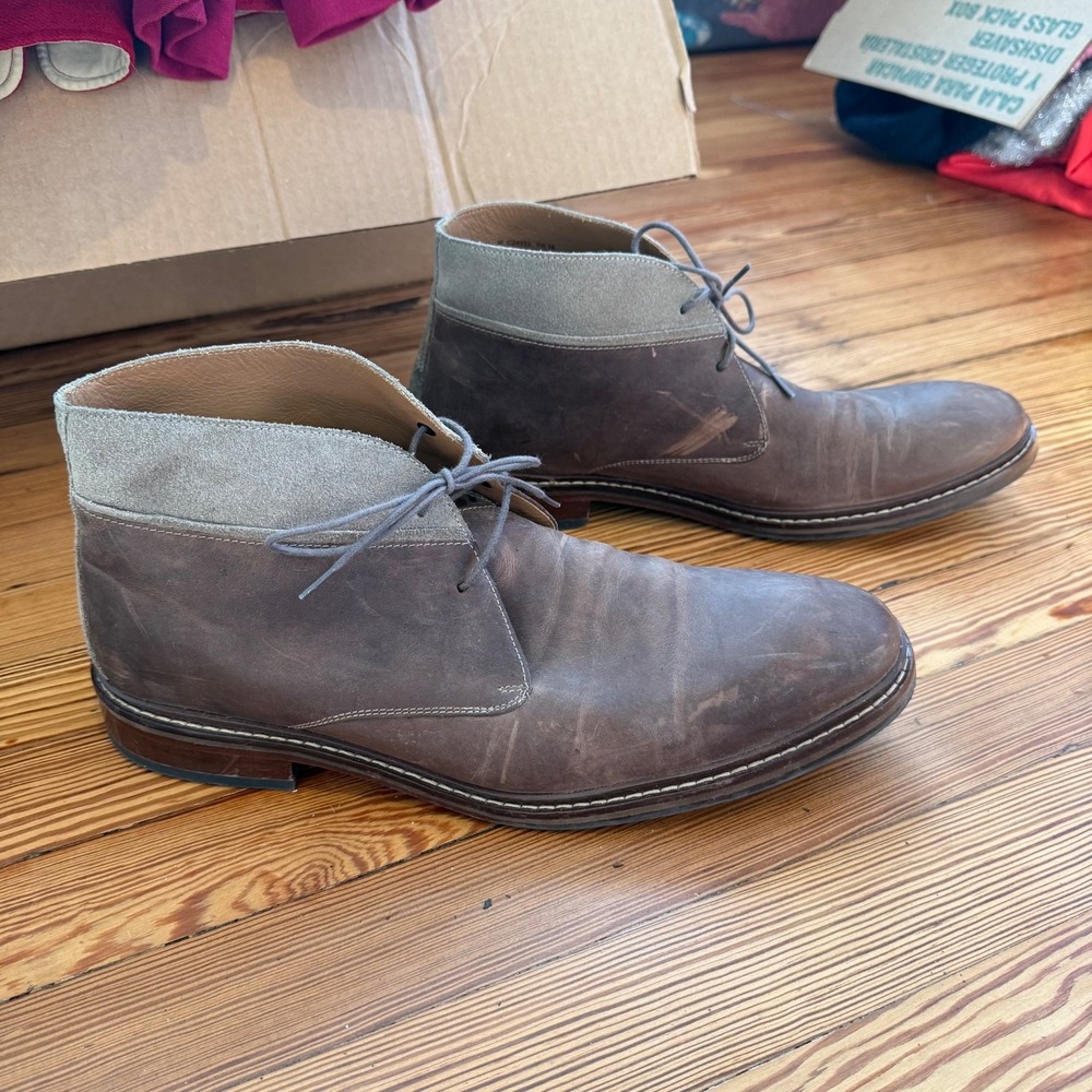 Cole Haan Suede Leather Chukka Lace Up Ankle Boots Mens Size 11 M